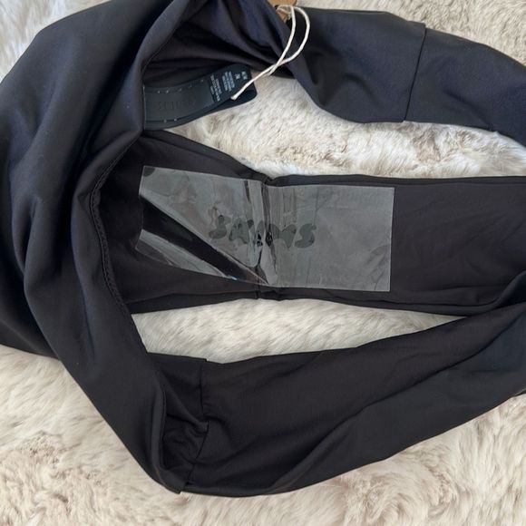 SKIMS Signature Swim Mid Waist Bottom Onyx - Picture 7 of 9